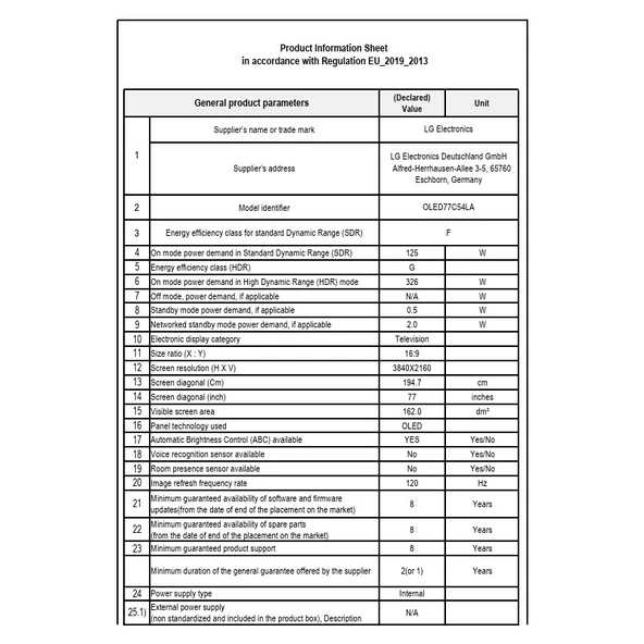 LG OLED77C54LA 77'' 195 Ekran Uydu Alıcılı 4K Ultra HD Smart webOS OLED Evo TV - 5