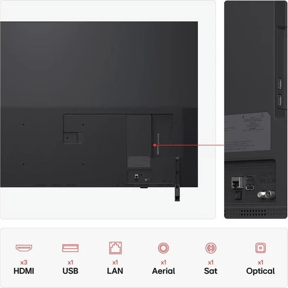 LG 65QNED82A6B 65'' 164 Ekran Uydu Alıcılı 4K Ultra HD webOS QNED TV - 5