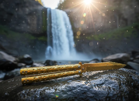 AlsepeteAvm Gold Kuru Kafa Tanto Kamp Çakısı ürün görseli