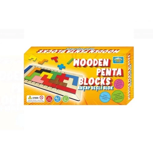 Ahşap Beşli Blok Oyunu ürün görseli