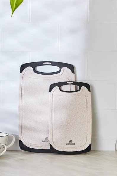 Daily Granit Desenli Krem 2'li Kesme Tahtası 25/31 cm - Resim 3