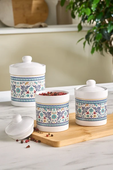 Beylerbeyi 7'li Silikonlu Kapak Baharat Takımı - Resim 5