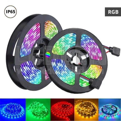 Rgb Şerit 5 Metre 16 Renkli Kumandalı Adaptörlü Çift Taraflı Bant - Resim 4