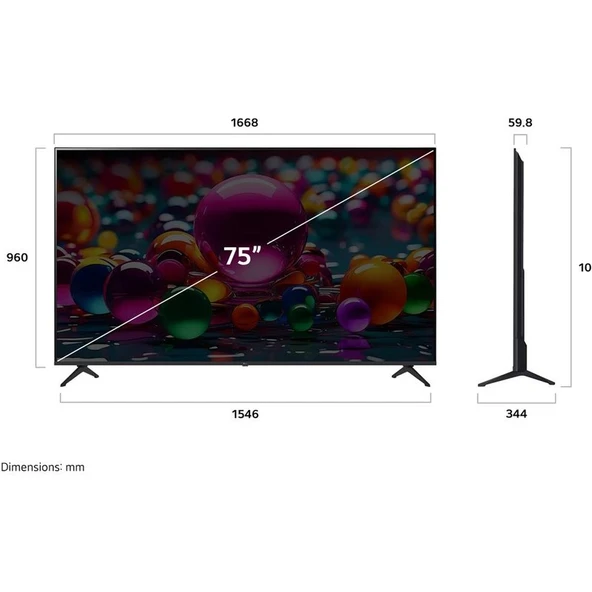 LG 75UA85006 75'' 190 Ekran Uydu Alıcılı 4K Ultra HD webOS Smart TV - 4