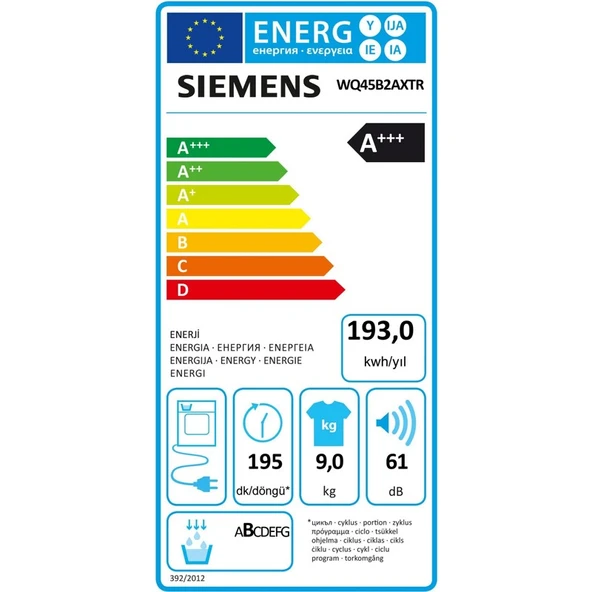 Siemens WQ45B2AXTR IQ700 Isı Pompalı Kurutma Makinesi - 4