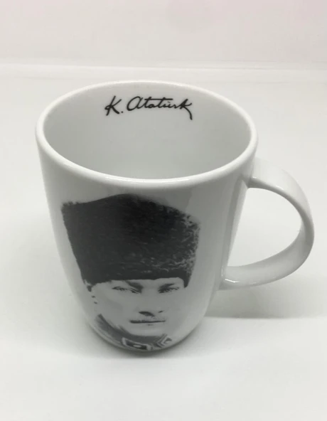 Lebron Atatürk Baskılı Porselen Kupa Bardak (Gazi imzalı) ürün görseli 1