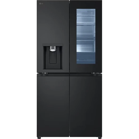 LG Instaview GC-G22FFQYJ Gardırop Tipi No Frost Buzdolabı | Yapay Zeka Destekli | 508 Litre | Mat Siyah Renk