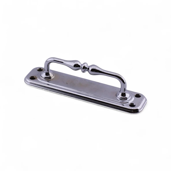 Metal Kapı Çekme Kolu Tutamağı Kulp Kulpları Dolap Mobilya Dolap Çekmece Gümüş Krom Büyük 14.5 cm - Resim 3