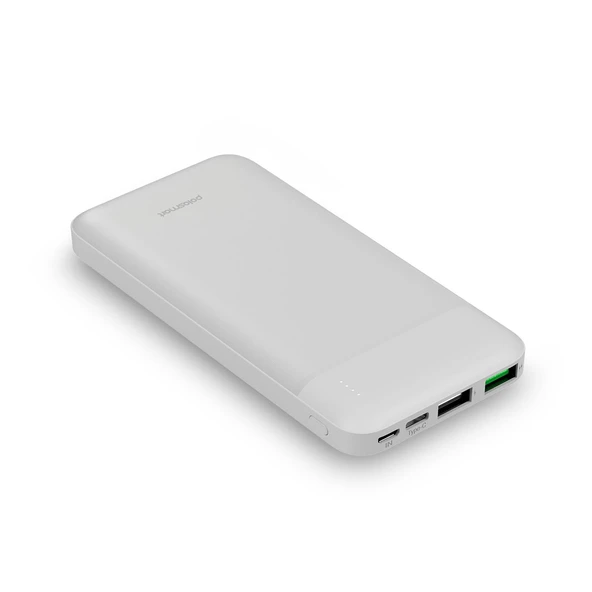 Polosmart PBS131 10000 mAh Powerbank Type-C Girişli Çift USB Hızlı Şarj Cihazı Beyaz