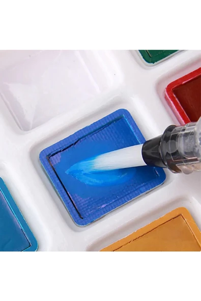 Su Hazneli Fırça Seti 3'lü Sulu Boya Kalemi Kaligrafi Hat Fırçası Sulu Boya Fırçası - Resim 4