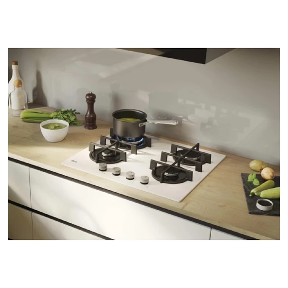 Hoover HVW6MW Beyaz Cam Ankastre Ocak - Resim 5