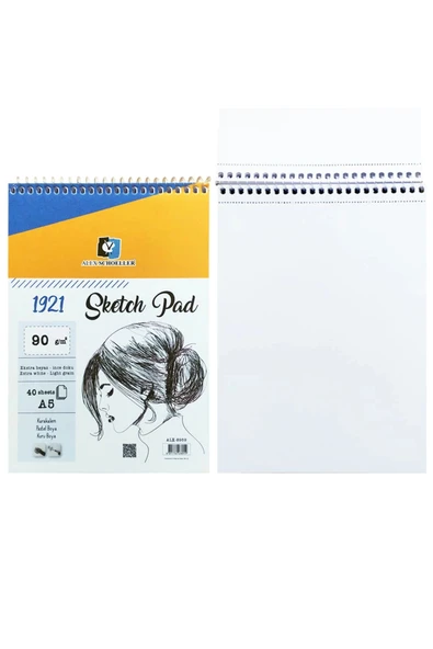 Alex Schoeller A5 Eskiz Defteri Canvas Bez Çantalı Eskiz Seti Karakalem Çizim Seti Beyaz Jel Kalem - Resim 3
