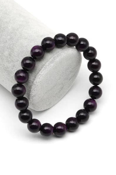 Purpurrite Doğal Taş Bileklik 10 mm Küre Kesim ürün görseli