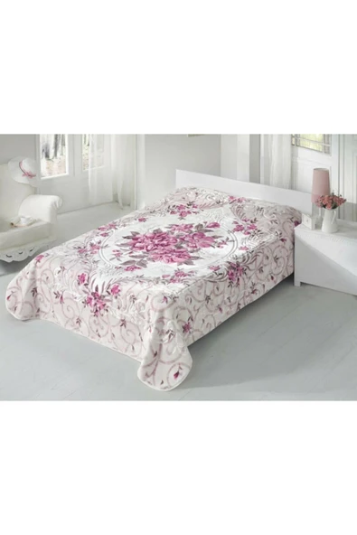 SARAR BATTANİYE Sarar Çift Kişilik Battaniye Friuze Krem