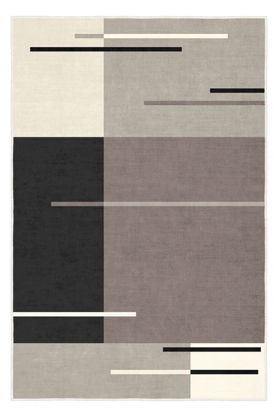 cmn home Dekoratif Özel Tasarım Yıkanabilir,İnce, Kaymaz Tabanlı, Modern Salon Halısı, Mutfak Halısı, Yolluk - 2