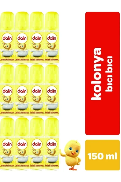 Dalin Dalin Bebek Kolonyası 150ml (bıcı Bıcı Kokusu) Klasik 12 Li Set ürün görseli 1
