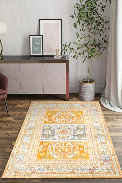 cmn home Dekoratif Özel Tasarım Yıkanabilir,İnce, Kaymaz Tabanlı, Modern Salon Halısı, Mutfak Halısı, Yolluk