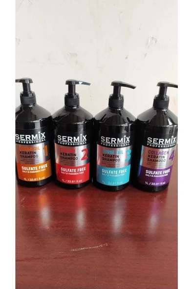 SERMİX SERMİX Argan Yağlı Keratinli Tuzsuz Şampuan 1000 Ml - Resim 2