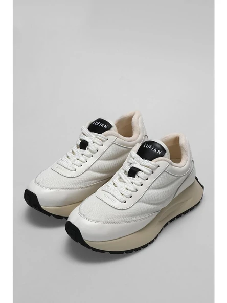 Lufian 122230016 Sıa Beyaz Kadın Günlük Sneaker - Resim 4