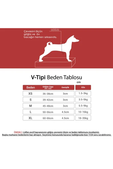 Tailpetz V-Tipi Köpek Göğüs Tasması - Yumuşak Dokulu - Resim 2