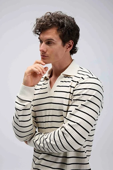 Ellesse Erkek Polo Sweatshirt EM594-BG ürün görseli 1