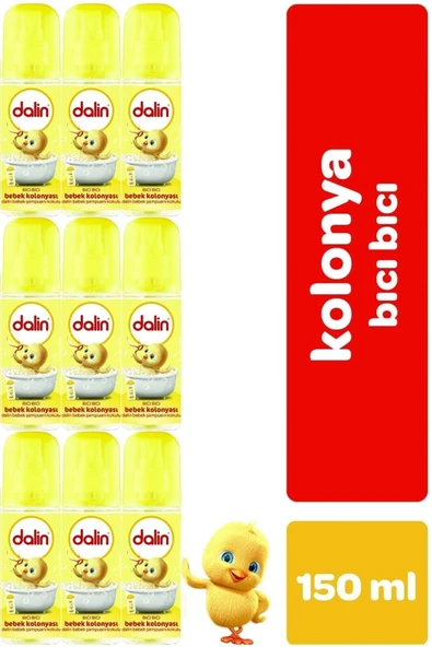 Dalin Dalin Bebek Kolonyası 150ml (bıcı Bıcı Kokusu) Klasik 9 Lu Set ürün görseli 1