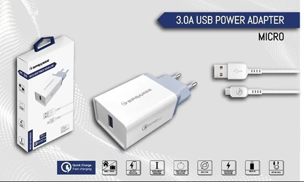 Sprange M-30 Micro USB Şarj Aleti