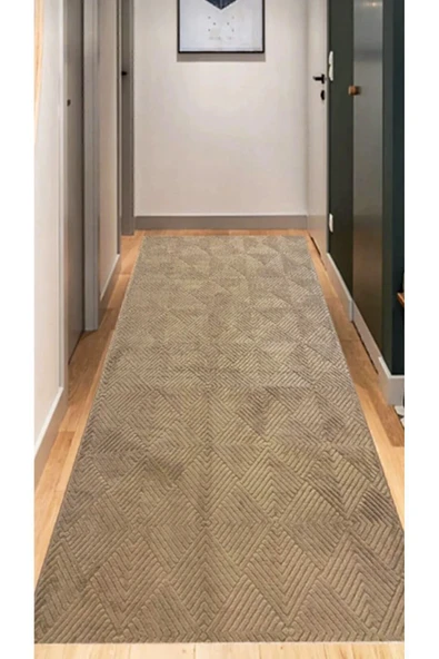 Dinarsu Seria Halı Rölyef Pufy Post Halı Kaymaz Taban Yıkanabilir Yumuşak Yüzey Halı Yolluk