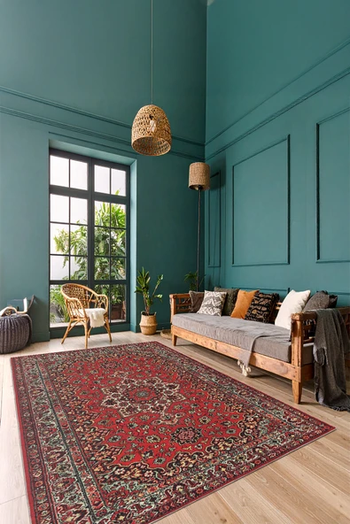 cmn home Dekoratif Özel Tasarım Yıkanabilir,İnce, Kaymaz Tabanlı, Modern Salon Halısı, Mutfak Halısı, Yolluk