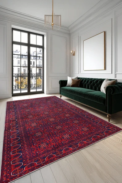 cmn home Dekoratif Özel Tasarım Yıkanabilir,İnce, Kaymaz Tabanlı, Modern Salon Halısı, Mutfak Halısı, Yolluk - 2