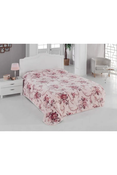 Sarar Tek Kişilik Pudra Battaniye -asmabahçe