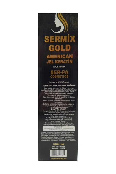 serpa serpa Sermıx Gold Amerıcan Jel Keratin 1000ml - Resim 2