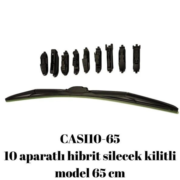 10 aparatlı hibrit silecek kilitli model 65 cm / CASI10-65 ürün görseli 1