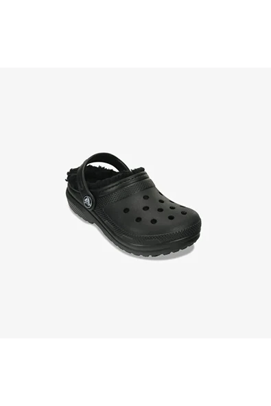 Crocs Classic Lined Clog Kids Çocuk Siyah Terlik 207010-060 - Resim 2
