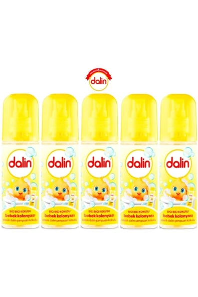 Dalin Dalin Bebek Kolonyası 150Ml (Bıcı Bıcı Kokusu) Klasik 5 Li Set ürün görseli