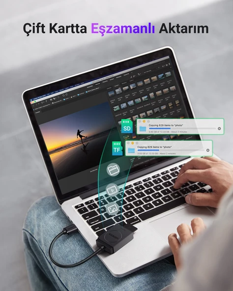 UGREEN 2-in-1 USB 3.0 SD/TF Kart Okuyucu, 20250 - 4