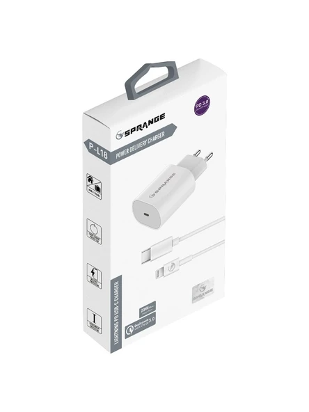 Sprange P-L18 Lightning to TYPE-C Şarj Aleti - 2