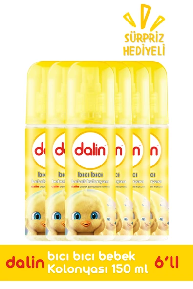 Dalin Dalin Bıcı Bıcı Bebek Kolonyası 150 Ml X 6 Adet Hediyeli ürün görseli