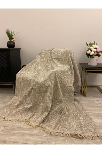 cmn home Lüks Pamuklu Koltuk-çekyat Örtüsü 170x220 Kaymaz Toplanmaz