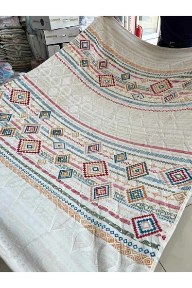 Sarar Çift Kişilik Etnico 4 Kg Battaniye - Renkli - 3