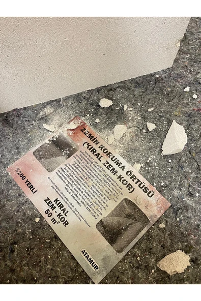 Home Zemkor Zemin Koruma Örtüsü Boyacı Keçesi Zemin Tadilat Örtüsü 50m2 - 4