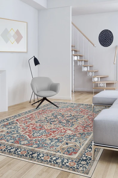 cmn home Dekoratif Özel Tasarım Yıkanabilir,İnce, Kaymaz Tabanlı, Modern Salon Halısı, Mutfak Halısı, Yolluk - 3