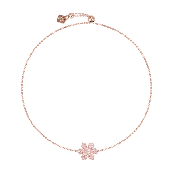 EMILIANO JEWELLERY SİLVER 925 AYAR ZİRKON TAŞLI ÇİÇEK DESENLİ BLIKLIK