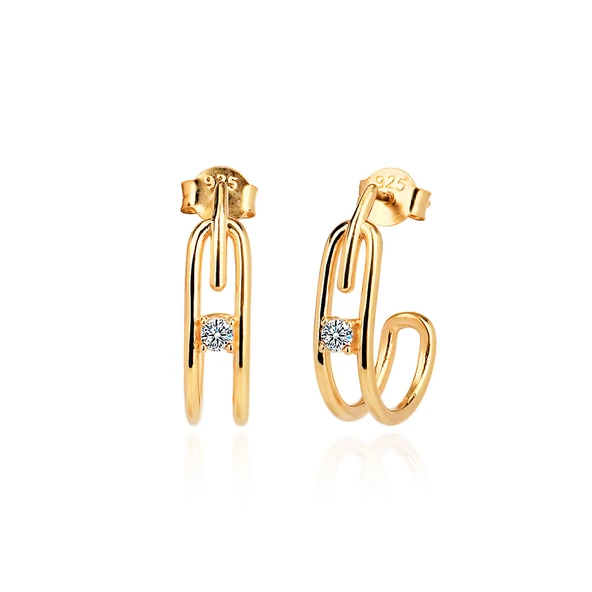 EMILIANO JEWELLERY 925 AYAR ZİRKON TAŞLI KÜPE