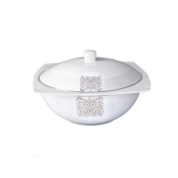 Karaca Fine Bone Lotus 43 Parça 8 Kişilik Yemek Takımı Kare - Resim 2