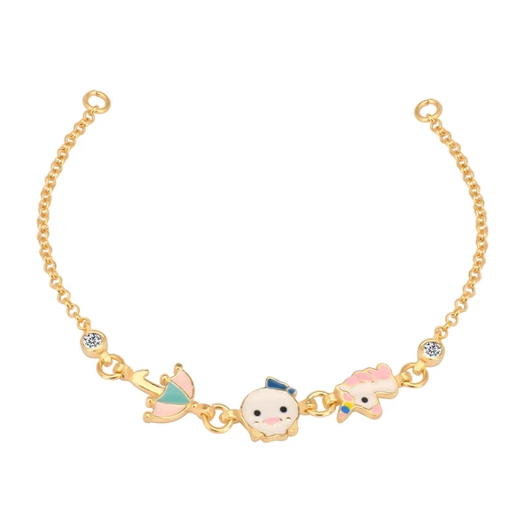 EMILIANO JEWELLERY 925 AYAR ZİRKON TAŞLI MİNELİ BİLEKLİK