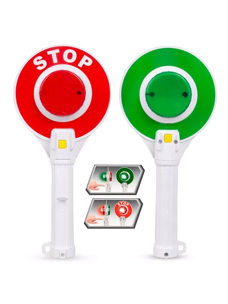 Işıklı Pilli Trafik Oyun Seti (Dur - Geç) - Resim 3