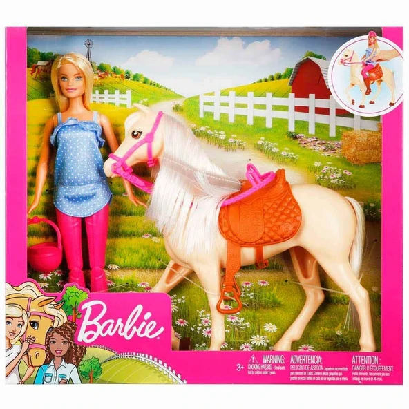 Barbie Bebek ve Güzel Atı Oyun Seti - Resim 5