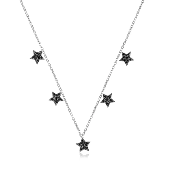 EMILIANO JEWELLERY 925 AYAR GÜMÜŞ ZİRKON TAŞLI YILDIZ KOLYE