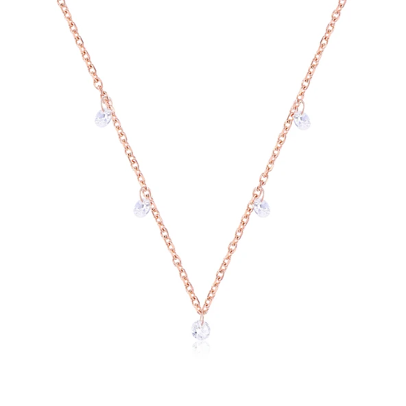 EMILIANO JEWELLERY SİLVER 925 AYAR ZİRKON TAŞLI YUVARLAK TAŞLI KOLYE